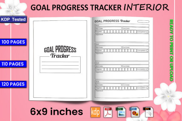 Download Goal Progress Tracker Log Book | KDP Int - Premium Resources