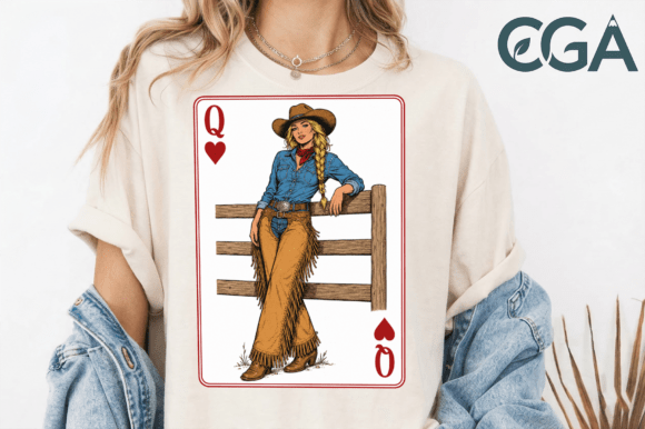 Download Queen of Hearts Cowgirl Card PNG - Queen of hearts Collection