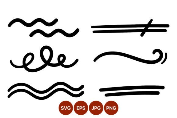 Download Decorative Black Line Swirls Vector - Black line Collection