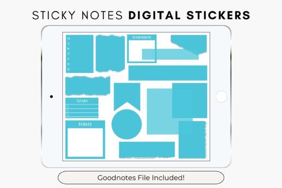 Download Bachelor Button Digital Sticky Notes - Premium Resources