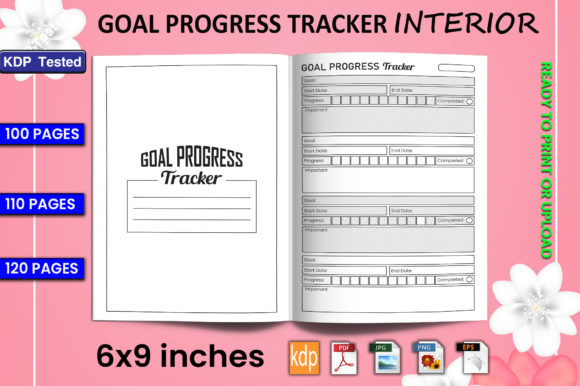 Download Goal Progress Tracker Log Book | KDP Int - Premium Resources