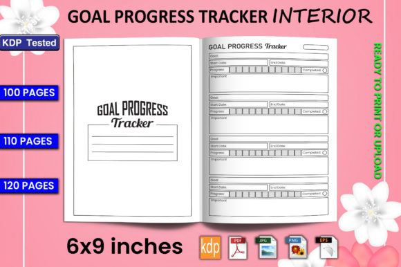 Download Goal Progress Tracker Log Book | KDP Int - Premium Resources