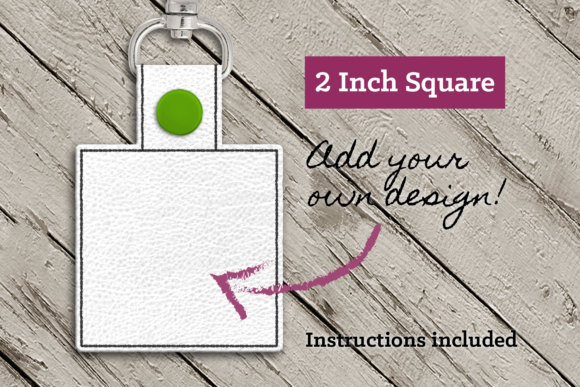 Download Blank Square ITH Key Fob - Square Collection