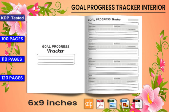 Download Goal Progress Tracker Log Book - Premium Bundle