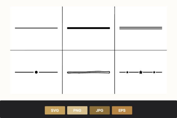 Download Minimalist Black Line Dividers Stars - Black line Collection