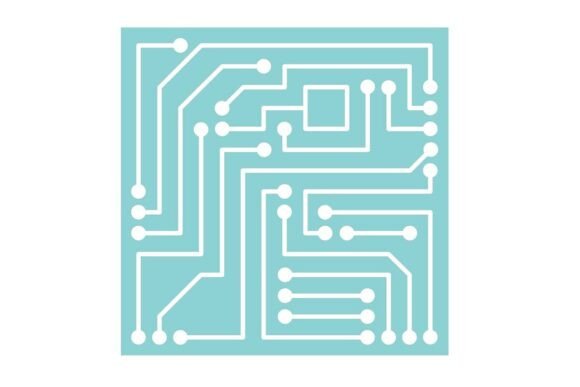 Download Square Circuit Board Cut out Background - Square Collection